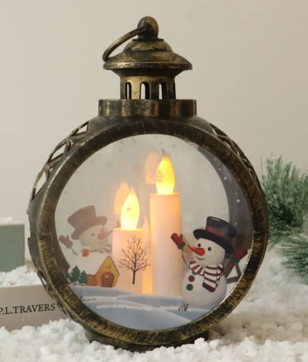 Christmas Decor Ornaments – Festive Santa & Snowman Figurines