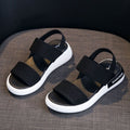 Women's Elastic Flat Beach Shoes | Casual Rubber Slip-Ons