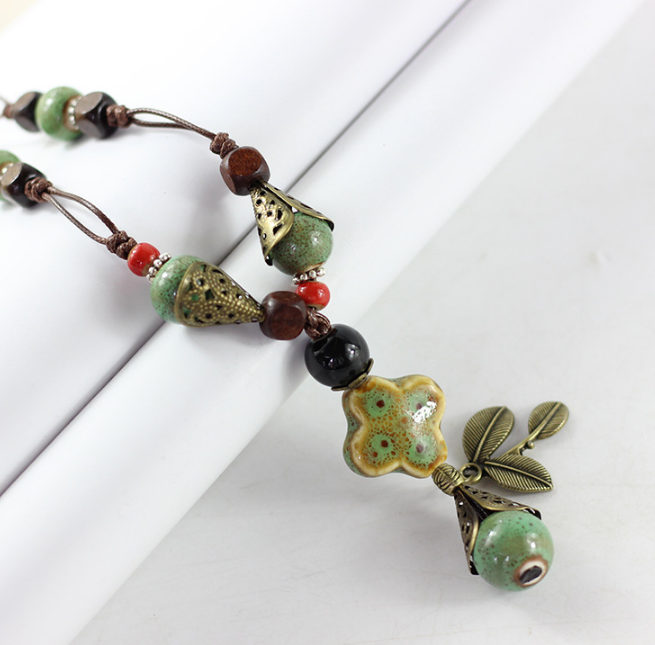 Long Pendant Sweater Necklace for Women