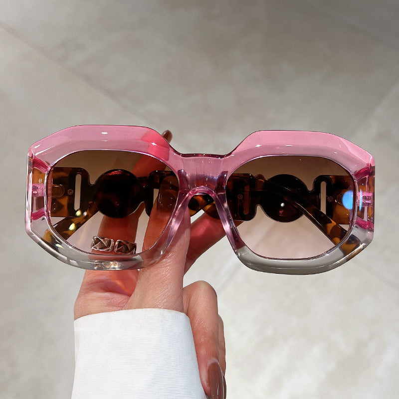 Oversized Polygon Sunglasses