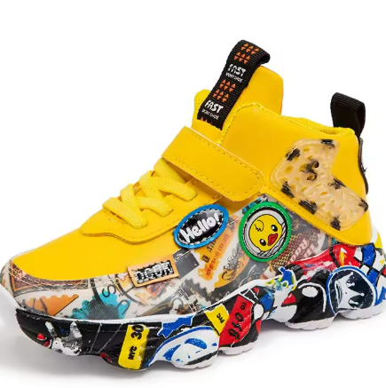 Kids’ Cartoon Hook-and-Loop Trainers