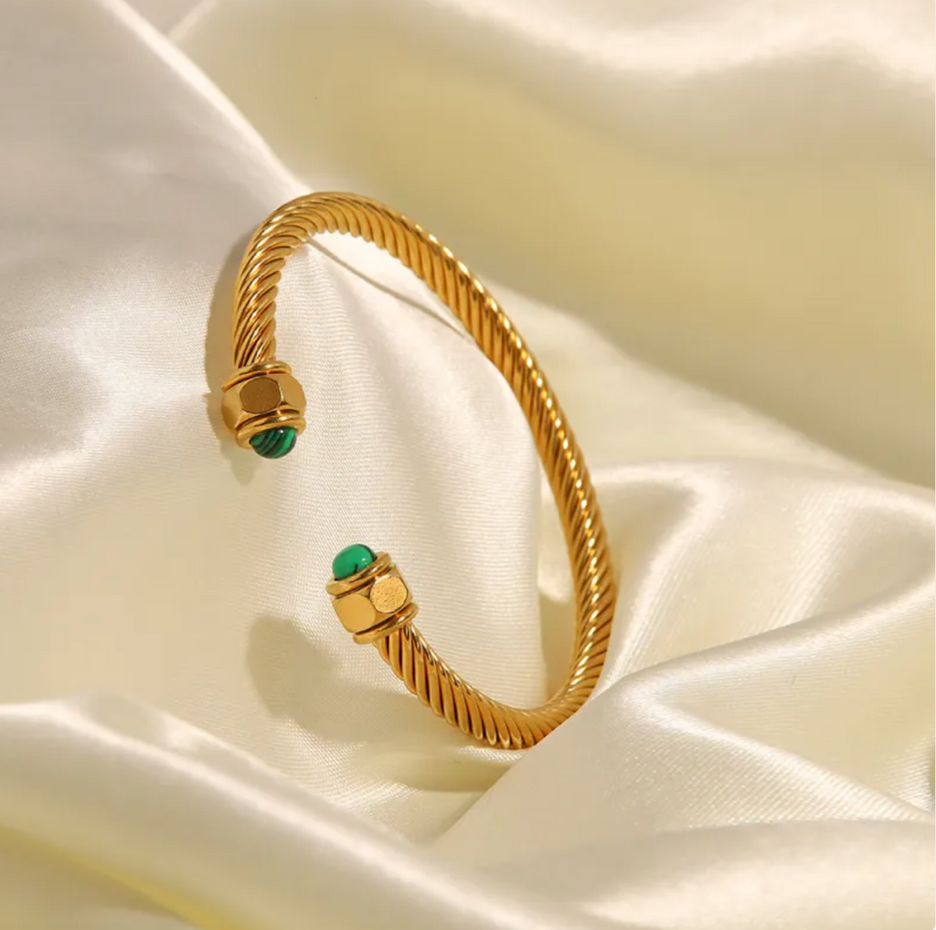 Bracelet fin en chaîne plaqué or pour femme