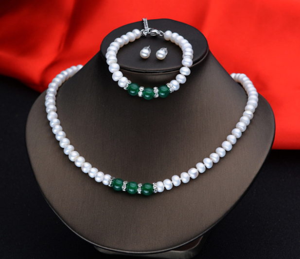 Agate & Pearl Jewellery Set