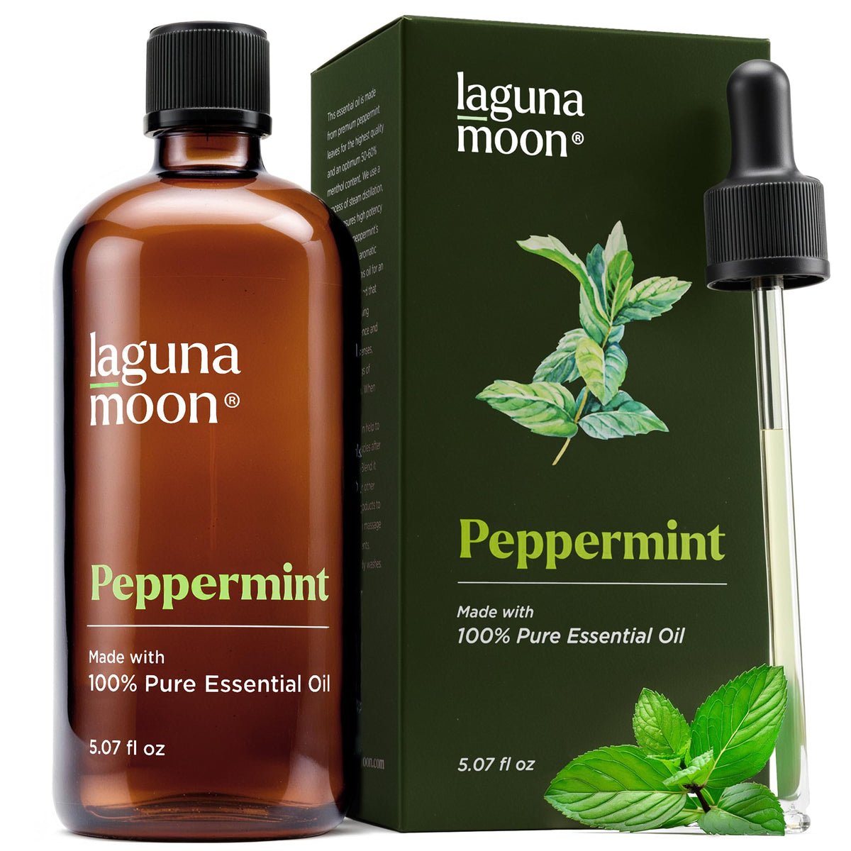 Peppermint Essential Oil – Pure & Natural for Diffusers, Aromatherapy, Hair Growth & Skin Care (150mL)