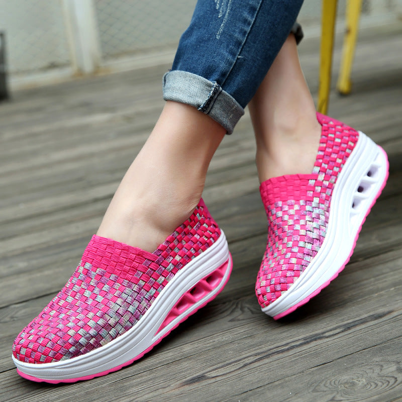 Women's Casual Breathable Canvas Trainers | Lightweight Sports Shoes