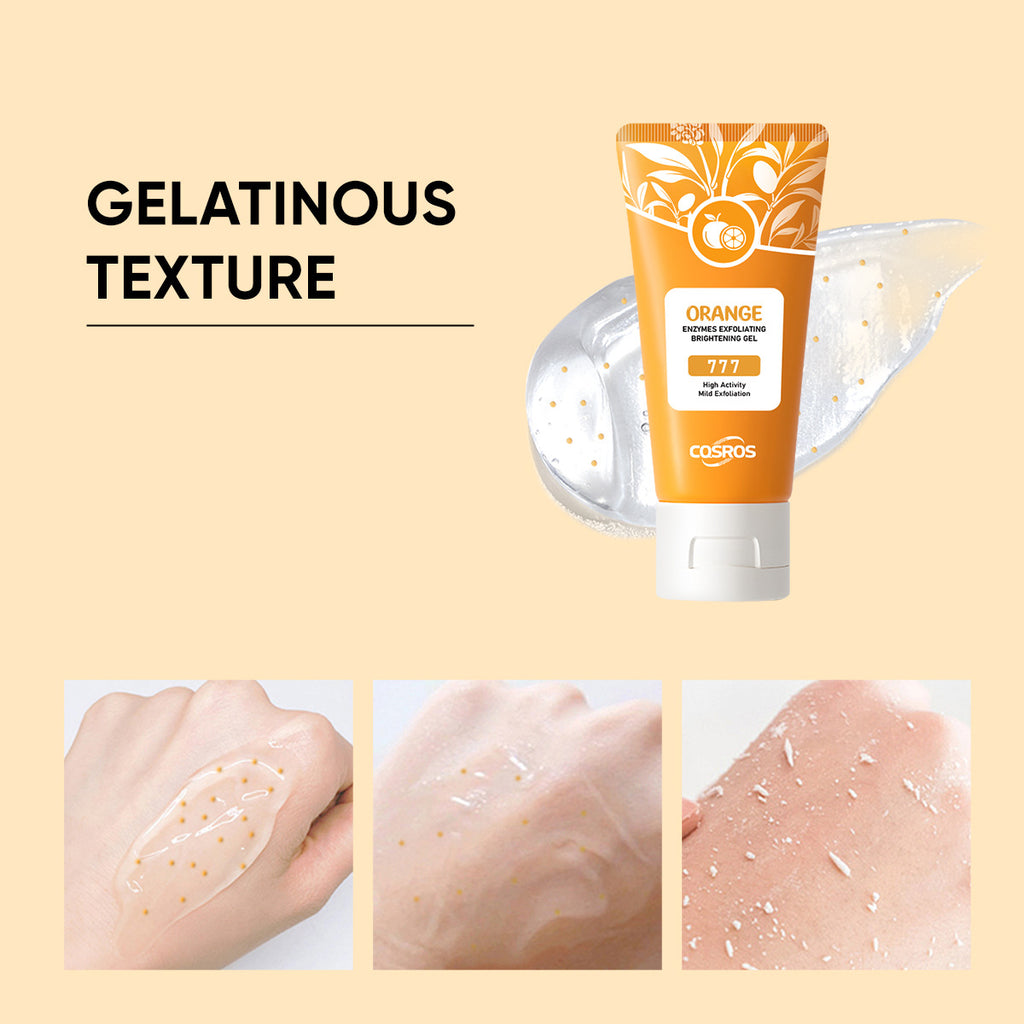 Orangen-Peeling-Gel für strahlende Haut – aufhellendes Gesichtspeeling für die Hautpflege