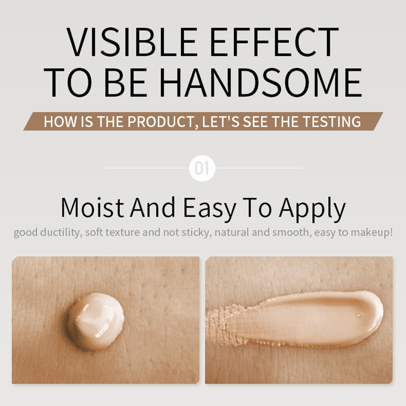 LAIKOU Men's BB Cream – Oil Control, Concealer & Waterproof Foundation