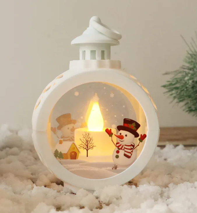 Christmas Decor Ornaments – Festive Santa & Snowman Figurines