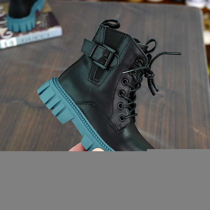 Kids Leather Martin Boots