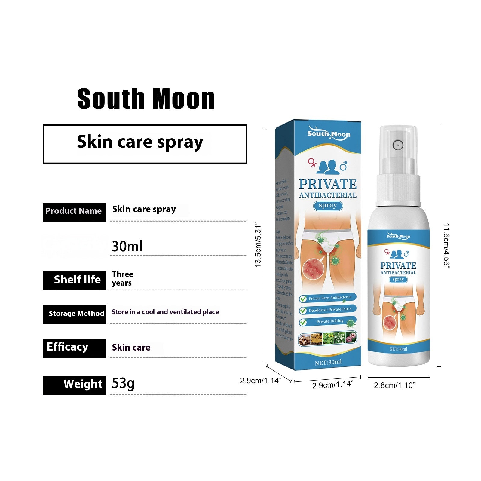 Feuchtigkeitsspendendes Oberschenkel-Innenseiten-Spray – Hautpflege & Scheuerschutz 30ml