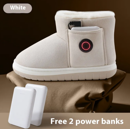 Electric Heated Shoes with USB Warming Insoles