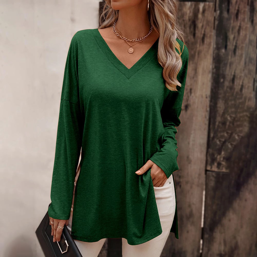Damen Langarmshirt aus lockerem Strick
