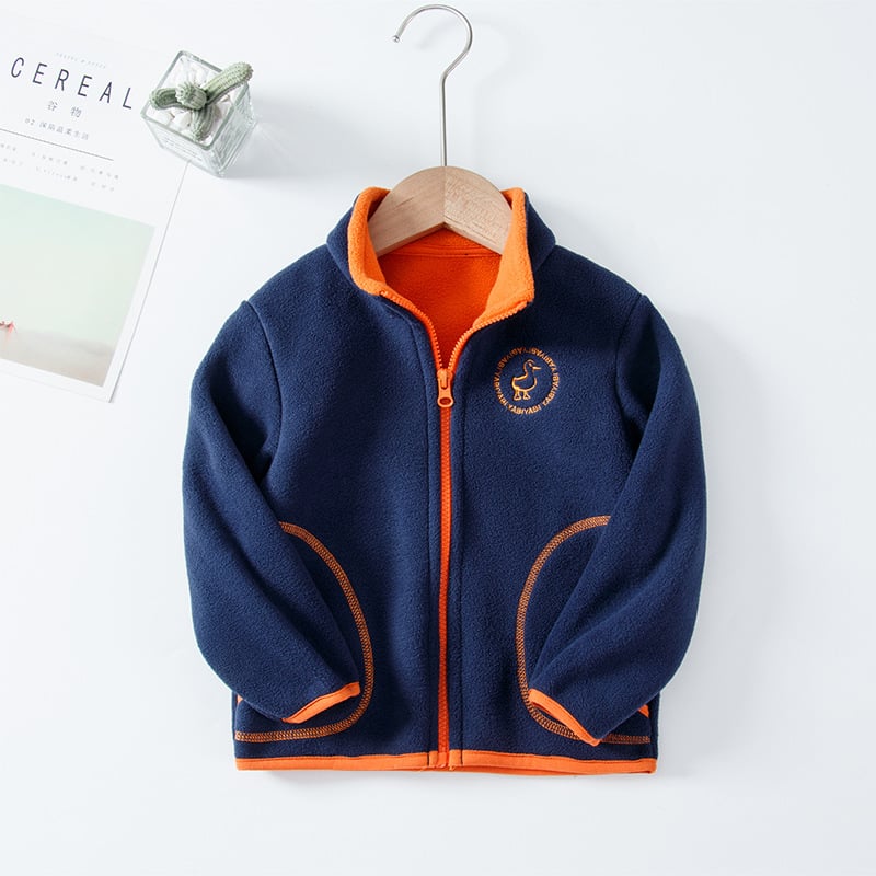Kids' Hooded Polar Fleece Cardigan Set