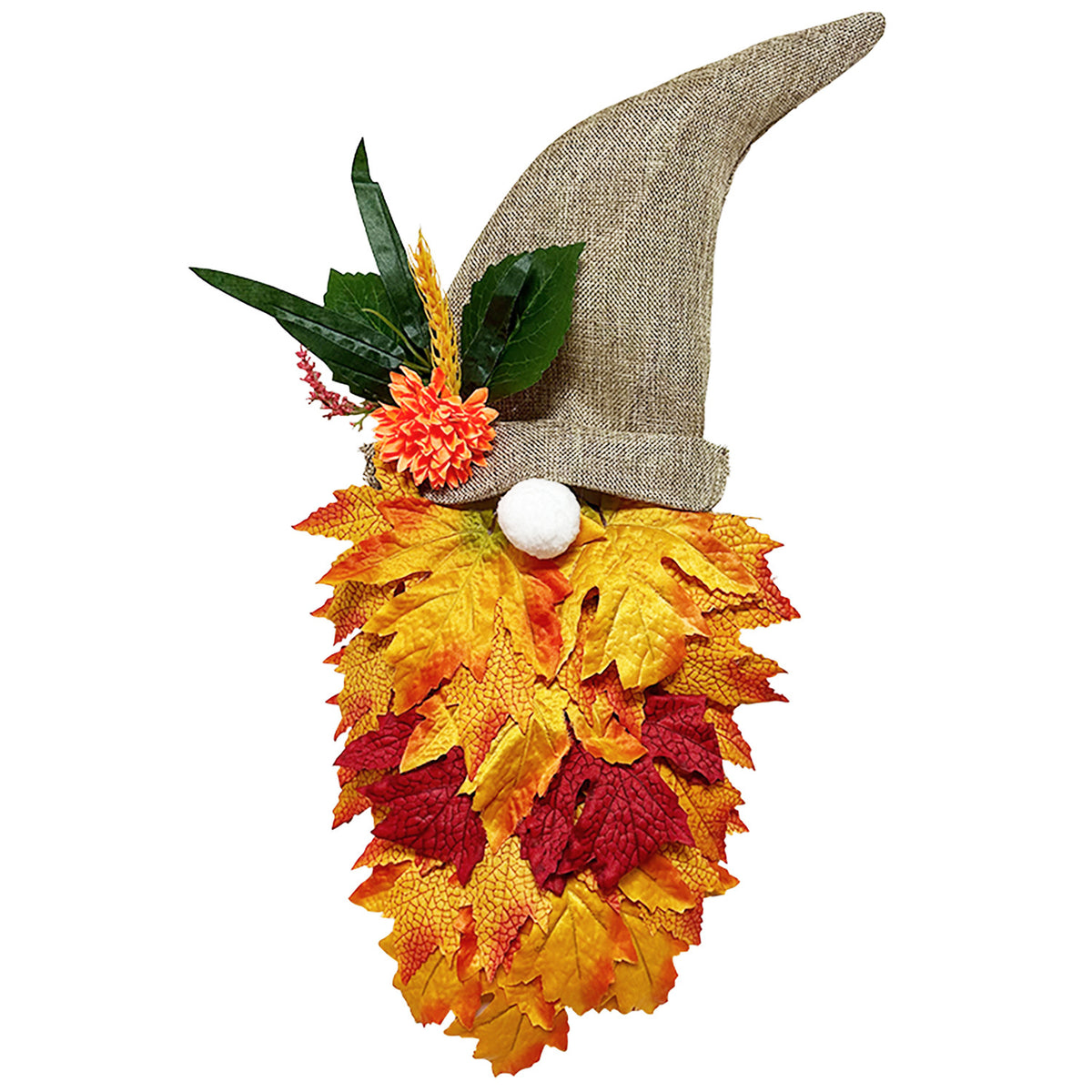 Maple Leaf Gnome Autumn Wreath