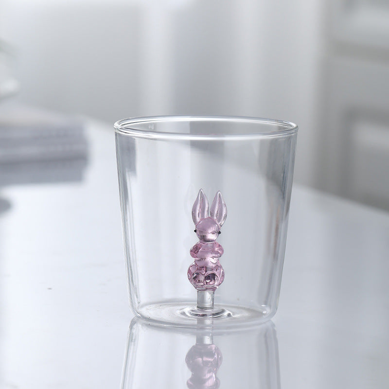 3D-Tier-Glastasse | 300ml Süße Bauernhof-Tierm-Tasse