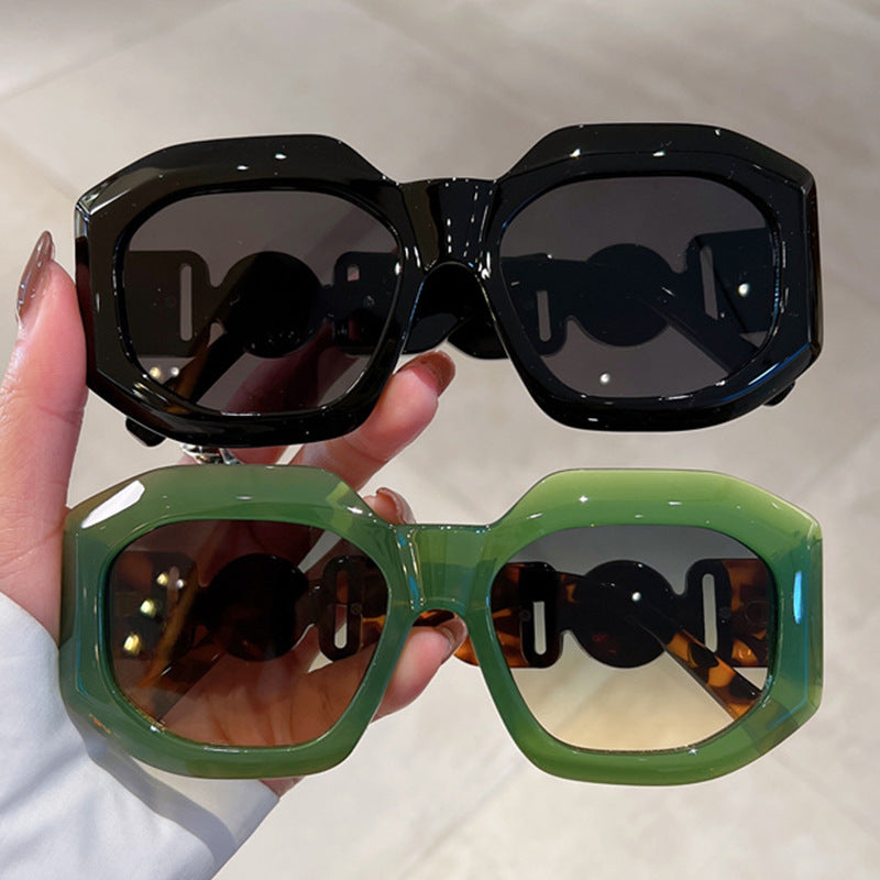 Oversized Polygon Sunglasses