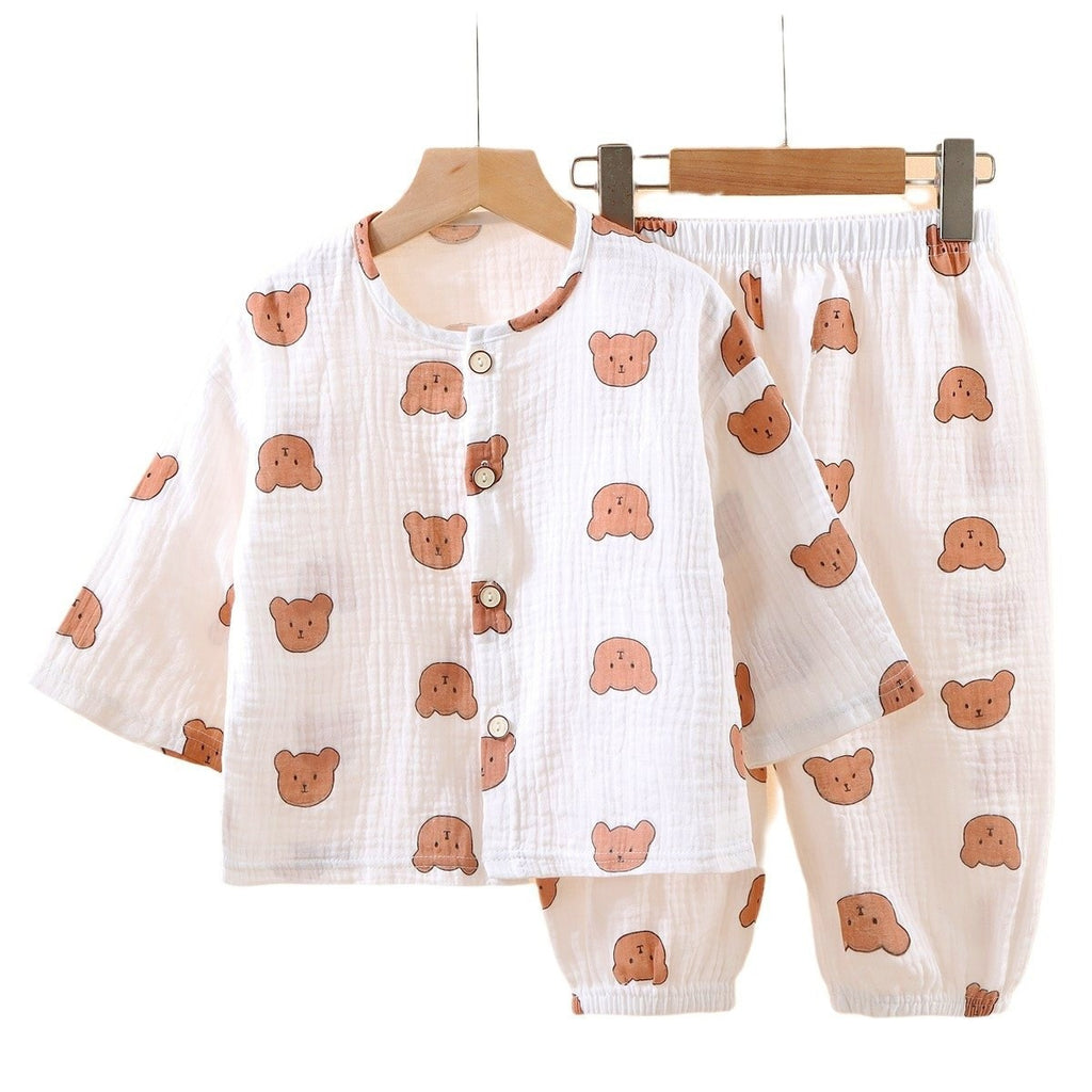 Mädchen Pyjama-Set aus Baumwolle | Lustige Tier-Prints | 9 Monate–9 Jahre