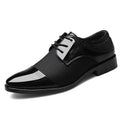 Herren Business-Halbschuhe aus Lackleder