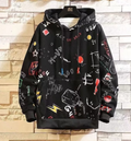 Men's Printed Pullover Hoodie