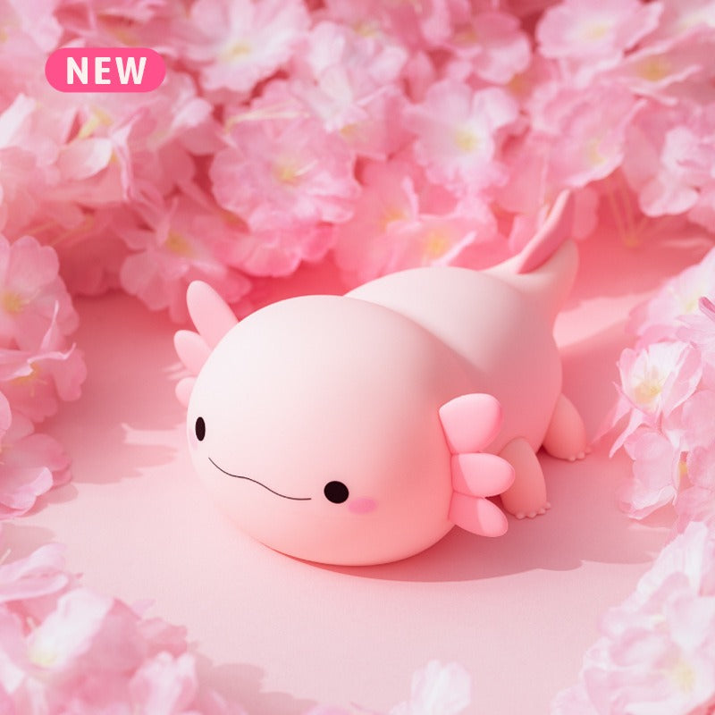Süßes Axolotl-Nachtlicht mit Touch-Steuerung für das Kinderzimmer (Set)