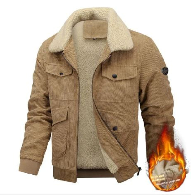 Lapel Fleece Winter Jacket