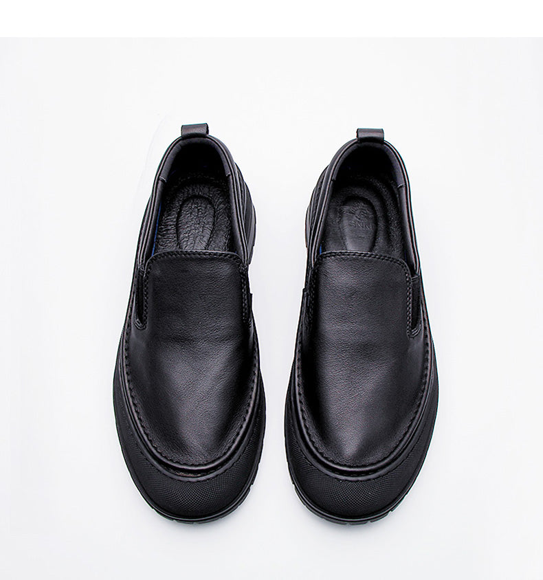 Men's Casual Leather Driving Shoes – Pork Skin Upper, Rubber Sole, EU 35–46