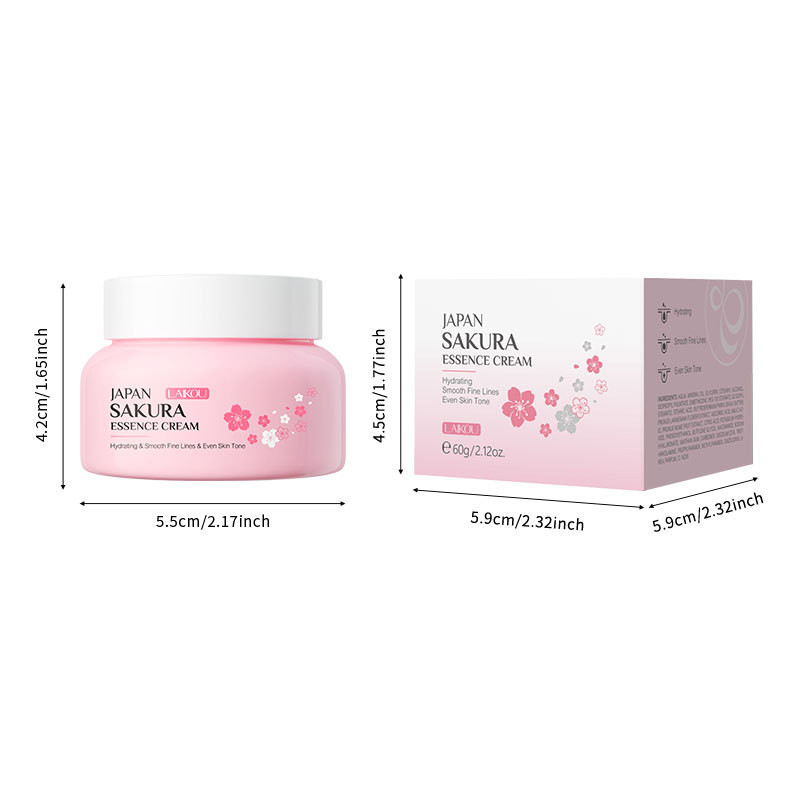 Kirschblüten 4-teiliges Hautpflegeset – Toner, Serum, Creme & Augenpflege