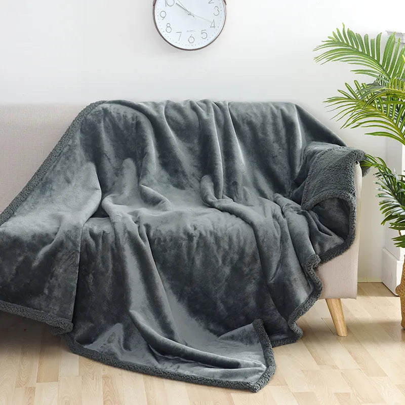 Flannel Sherpa Pet Blanket