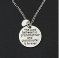 Grandmother and Grandchild Heart Necklace