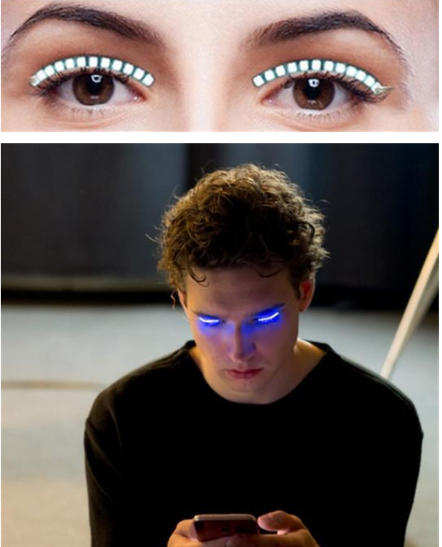 LED Eyelash Lights for Cosplay