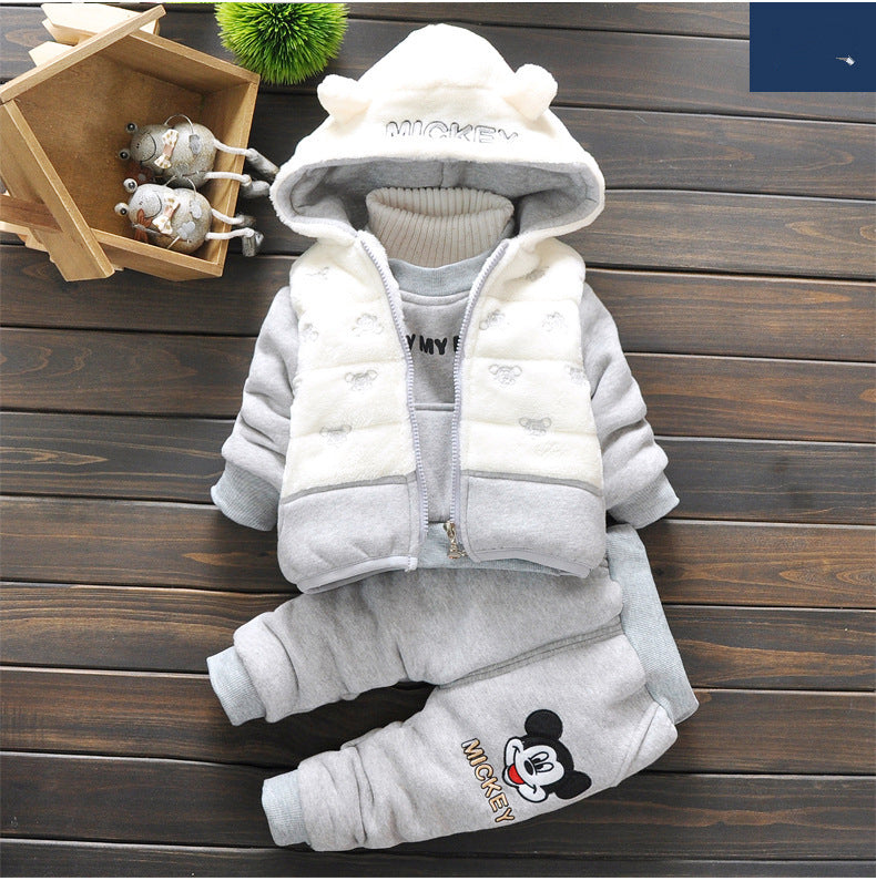 Kids’ Hooded Three-Piece Outfit Set