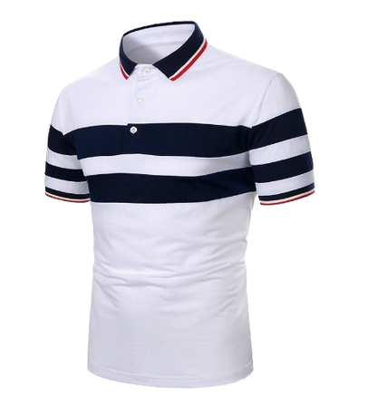 Men's Short Sleeve Contrast Polo Shirt (New Clothing)