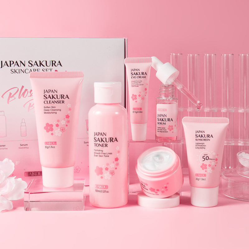 Cherry Blossom Skincare Set – 6 Pieces