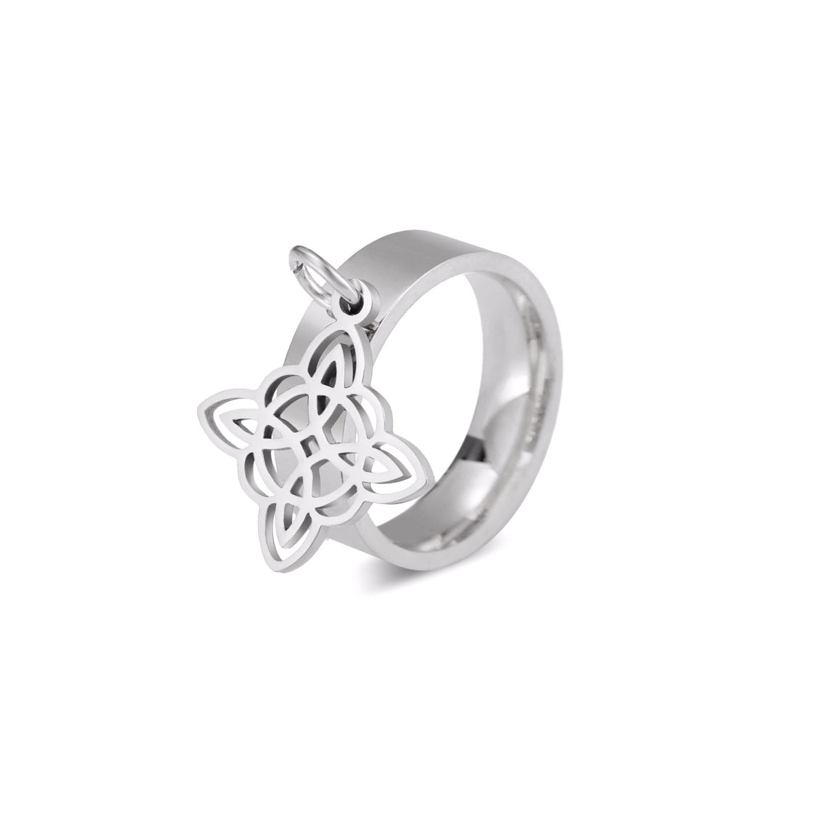 Double-Layer Witch Knot Ring