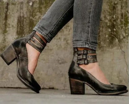 Buckle Pointed Sandals for Women