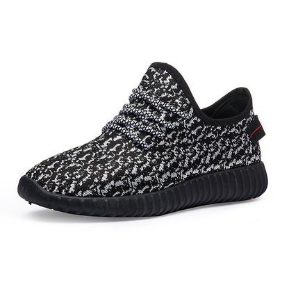 Unisex Breathable Mesh Running Sneakers with Cross-Bind Detail