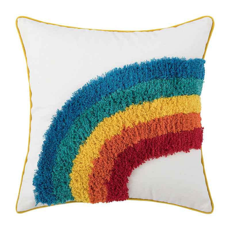 Regenbogen-Kissenbezug für die Wohnzimmerdekoration
