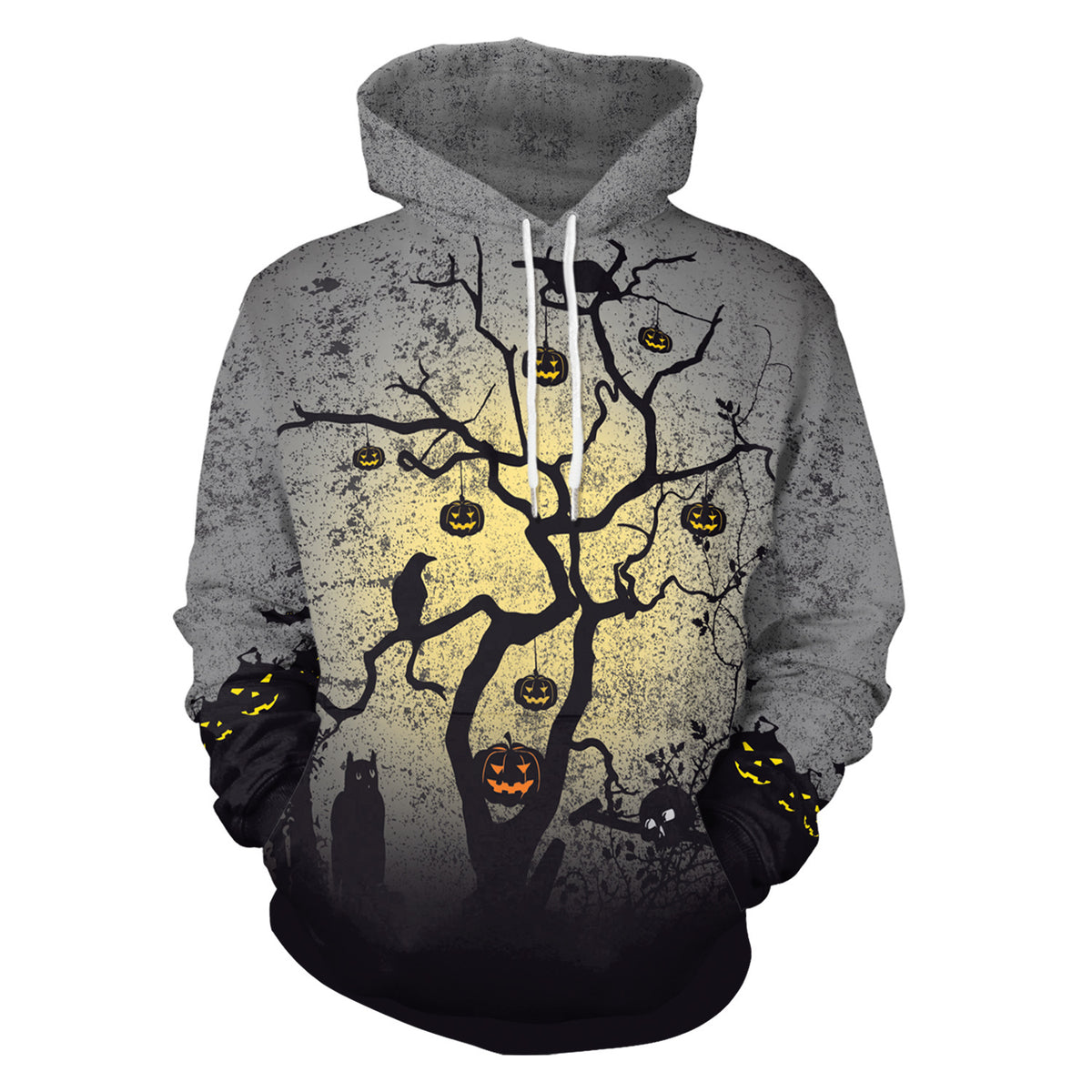 Halloween Hooded Sweatshirt – Unisex Graphic Hoodie for Parties & Events