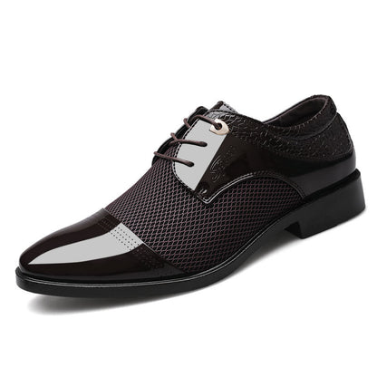 Men's Patent Leather Business Casual Shoes