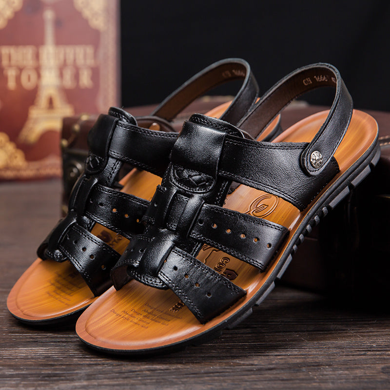 Men's Breathable Leather Sandals