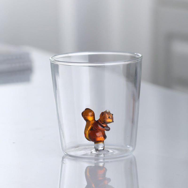 3D-Tier-Glastasse | 300ml Süße Bauernhof-Tierm-Tasse