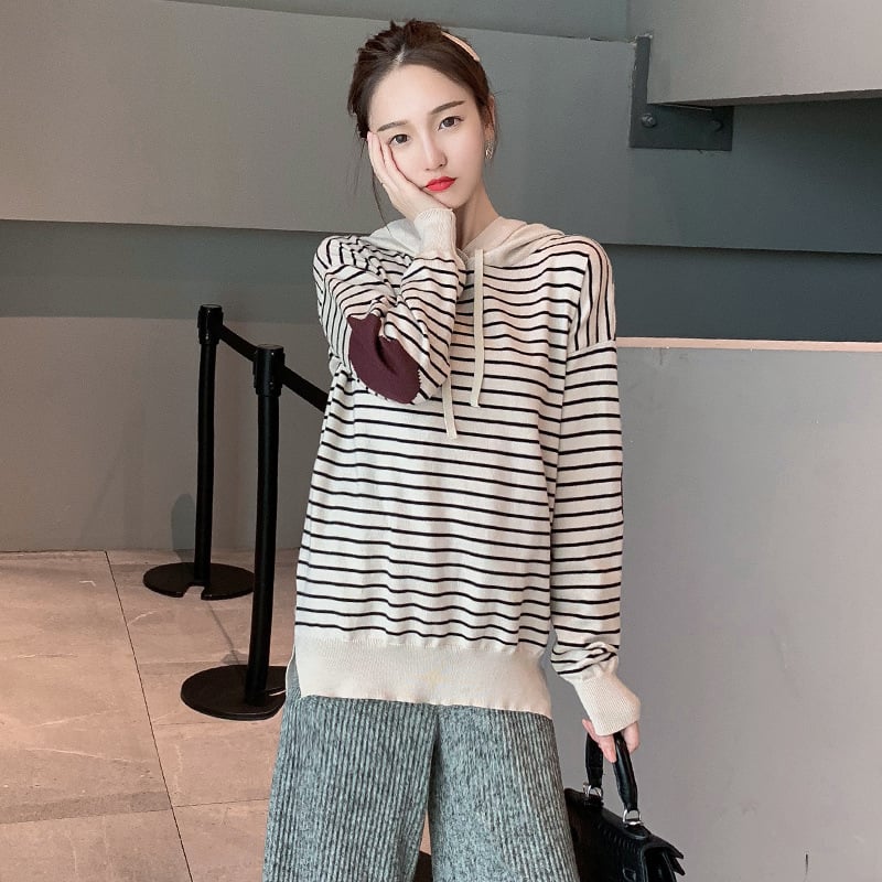 Women's Knitted Nursing Two-Piece Set | Wide-Leg Pants | Maternity Loungewear