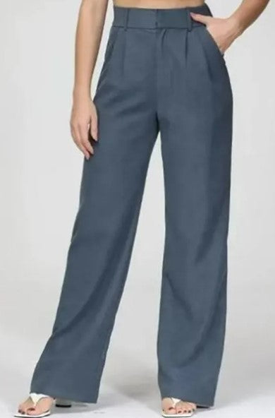 Women's High Waist Wide Leg Casual Trousers