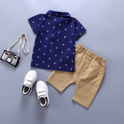 Boys' Summer Cotton T-Shirt & Shorts Set | Ages 1–4