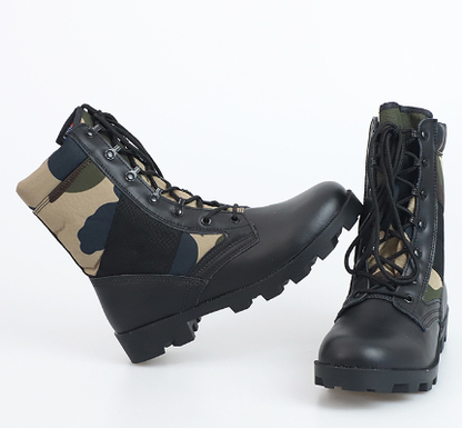 Men's High-Top Camouflage Military Hiking Boots | Tactical Outdoor Boots