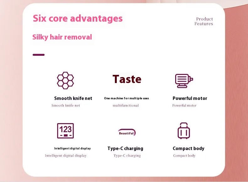 5-in-1 Lady Shaver Grooming Kit – Electric Women’s Shaver for Face, Body & Bikini Line