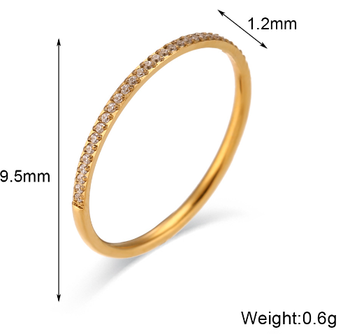 Bague plaqué or pour femme