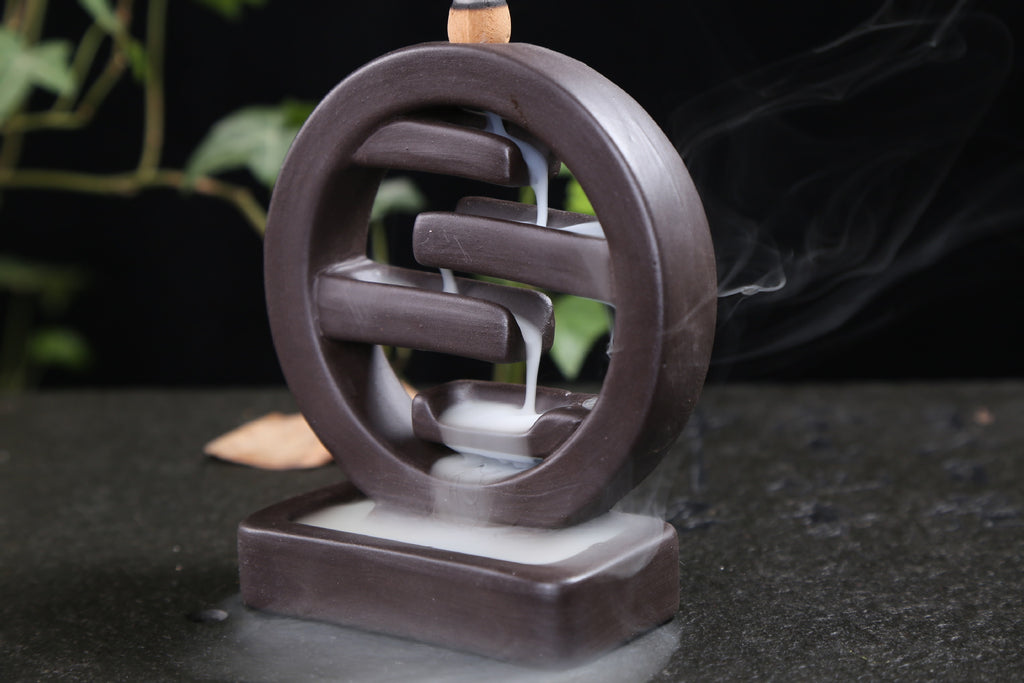 Minimalist Ceramic Backflow Incense Burner - Zen Home Decor