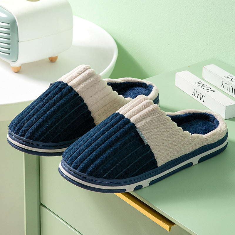 Unisex Cord-Winterhausschuhe – passende Hausschuhe für Paare