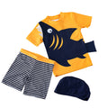 Kids' Quick-Drying Fish Print Swimwear